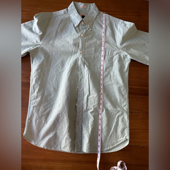 J Crew Slim Fit Button Down Long Sleeve Shirt | Easter Green - Picture 9 of 9